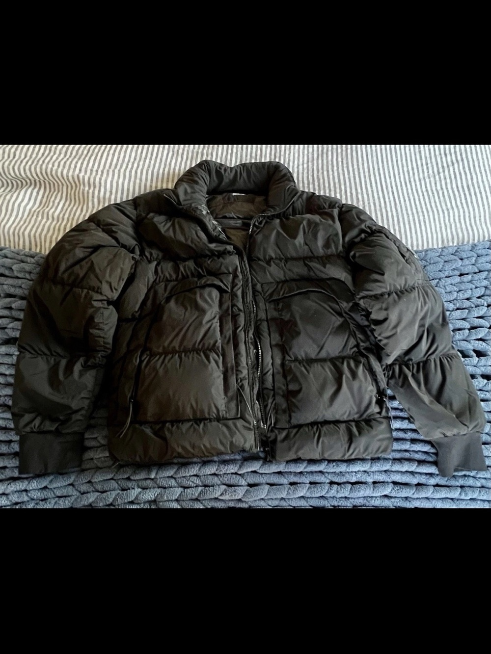 Men's Black Puffer Jacket - Quilted Winter Coat CP Company